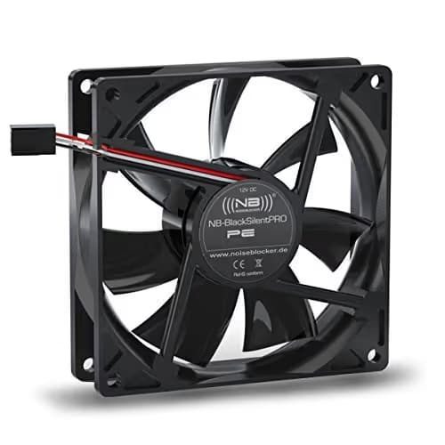 NoiseBlocker BlackSilentPro P-P 92mm Black PWM 38.25 CFM 1-Pack image