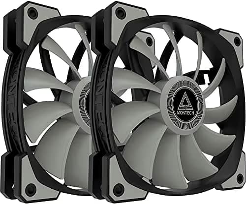 Montech AIR FAN P120 73 CFM 120mm Gray / Black PWM 2-Pack main image