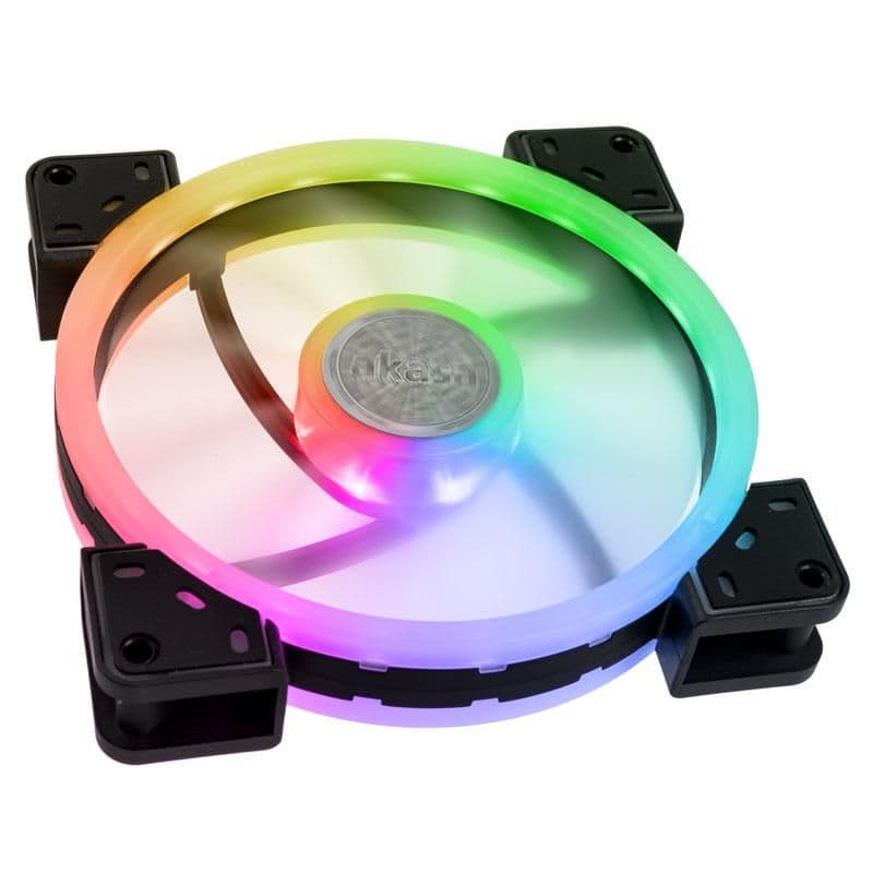 Akasa Vegas TLY 140mm Black / White 41.2 CFM Addressable RGB main image