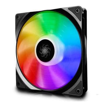 Deepcool CF 140mm Black 64.13 CFM PWM Addressable RGB 1-Pack image