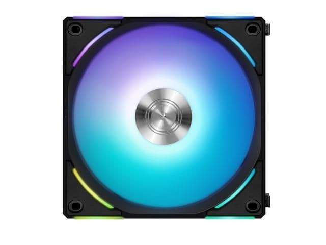Lian Li UNI FAN AL120 V2 120mm PWM Addressable RGB 77.3 CFM Black 1-Pack image