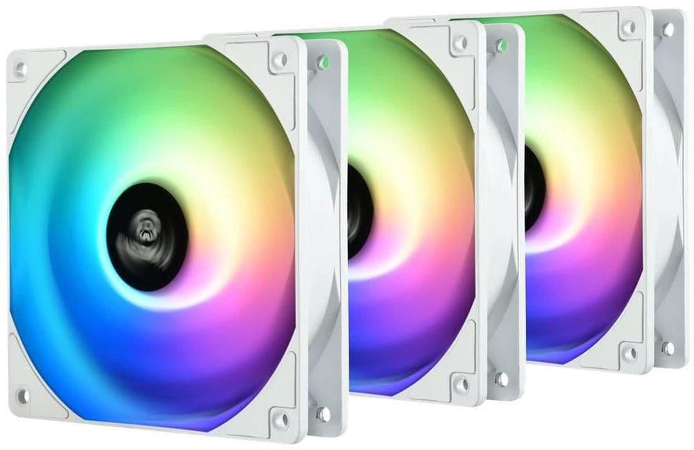 Enermax UCHF12PARGB-W-BP3 120mm White Addressable RGB PWM 72.1 CFM 3-Pack image