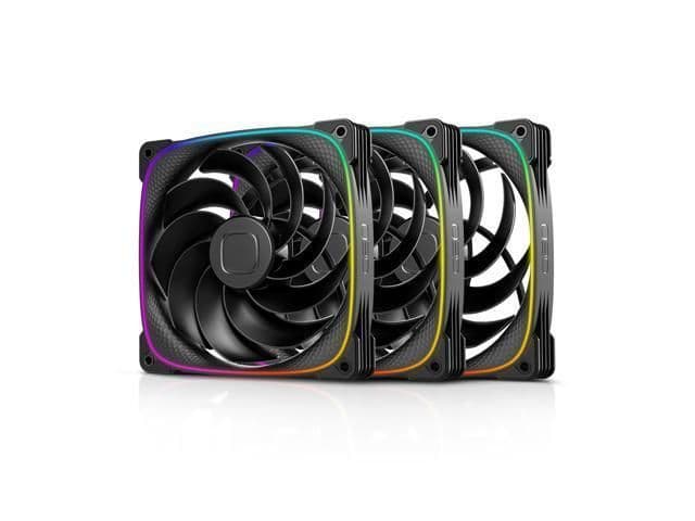 Geometric Future Squama 2503R 140mm Black PWM ARGB 3-Pack image