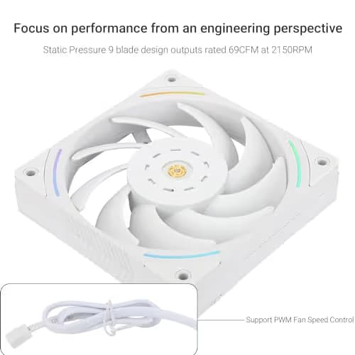 Thermalright TL-K12 120mm White PWM 69 CFM image