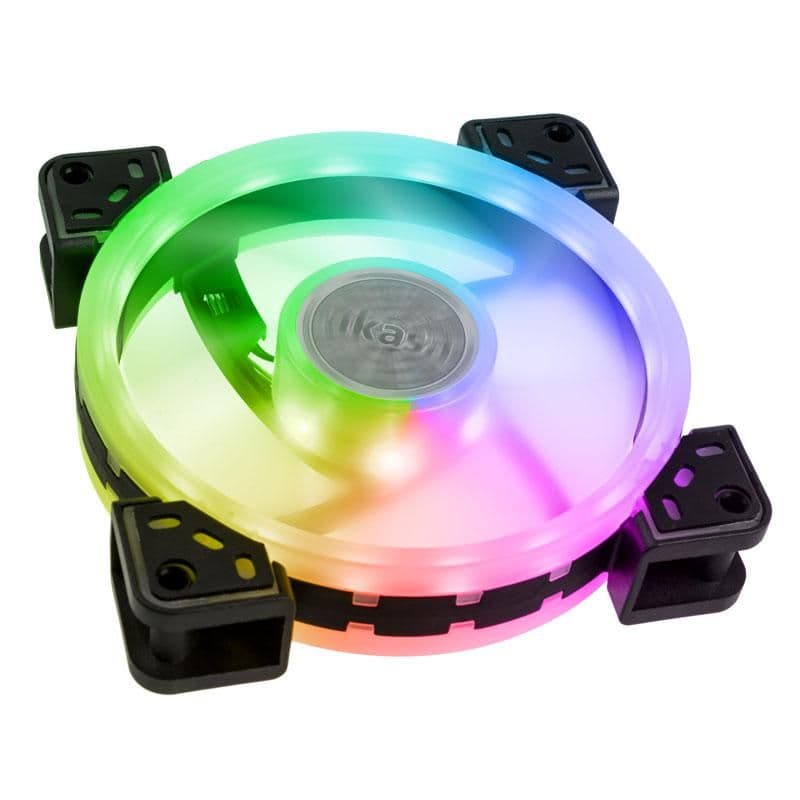 Akasa Vegas TLX 120mm Black / White Addressable RGB 35.2 CFM image