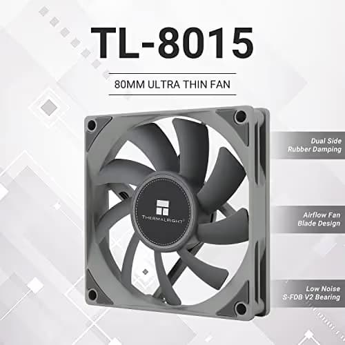 Thermalright TL-8015 80mm Gray PWM 28.4 CFM 1-Pack image
