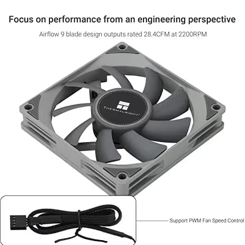 Thermalright TL-8015 80mm Gray PWM 28.4 CFM 1-Pack image