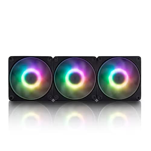 In Win Mercury AM120S 120mm Black / White PWM ARGB 3-Pack main image