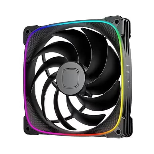 Geometric Future Squama 2503 91.15 CFM 140mm Black Addressable RGB PWM 1-Pack main image
