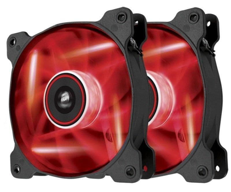 Corsair SP120 57.24 CFM 120mm Black / Red Red 2-Pack main image