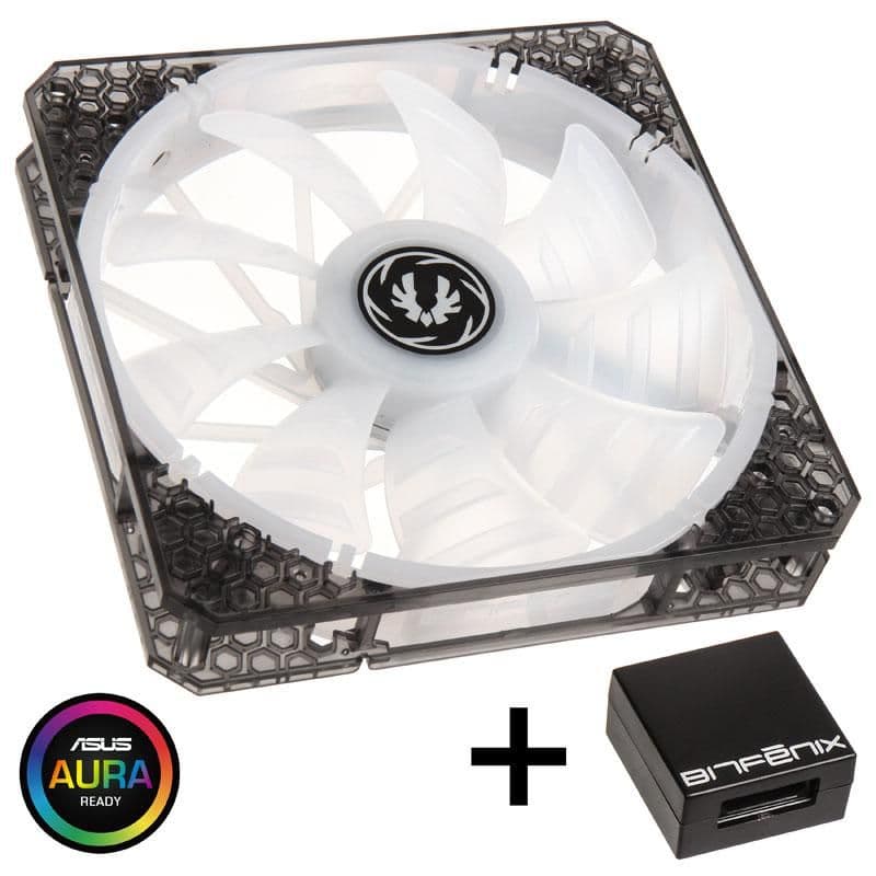 BitFenix Spectre Pro 140mm Black / White RGB 86.73 CFM 1-Pack main image