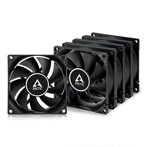 ARCTIC F8 80mm Black PWM PST 31 CFM 5-Pack main image