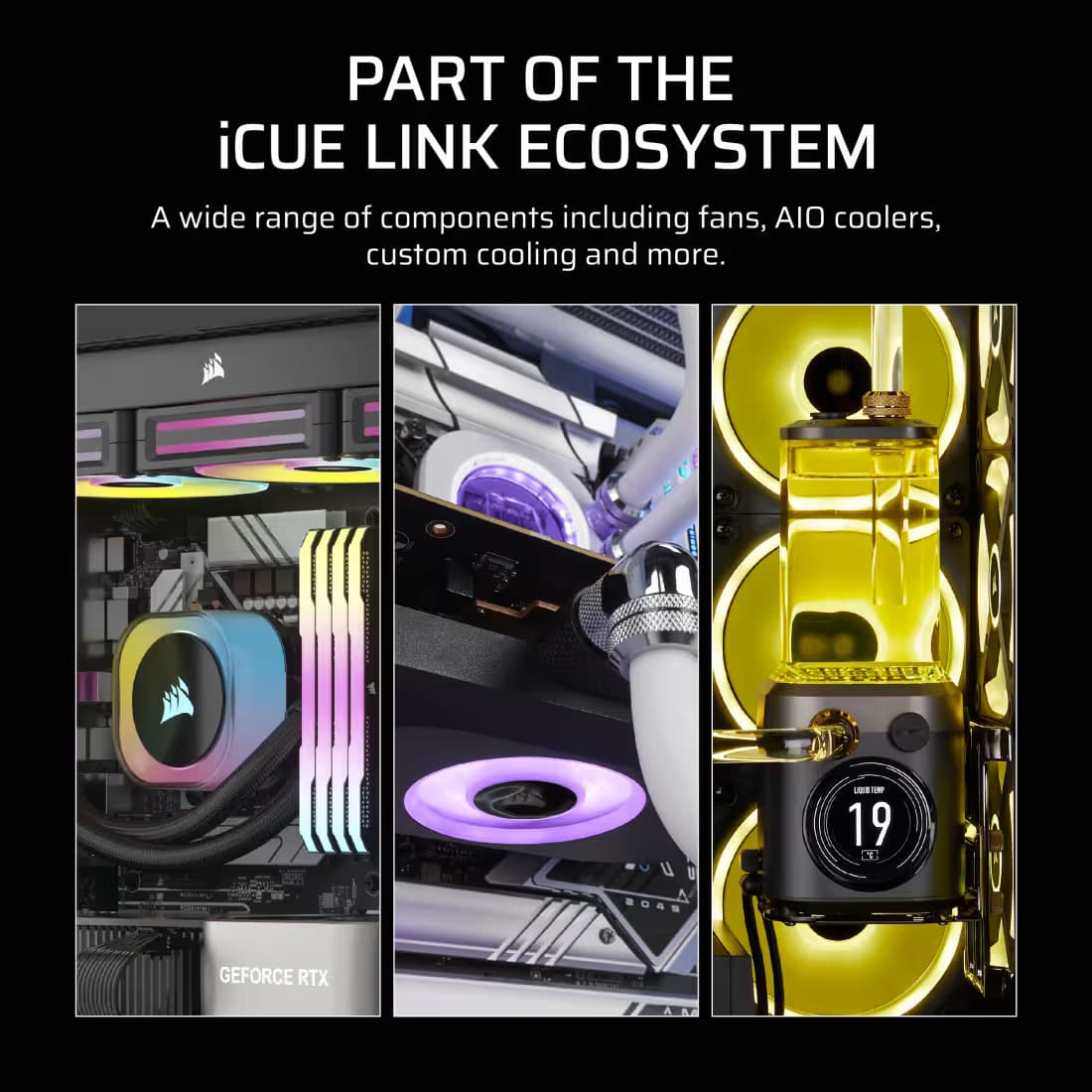 Corsair iCUE LINK RX140 MAX 140mm Black PWM 2-Pack image