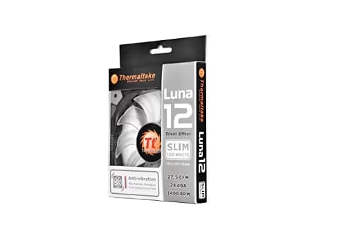 Thermaltake Luna Slim 120mm Black/White White LED image