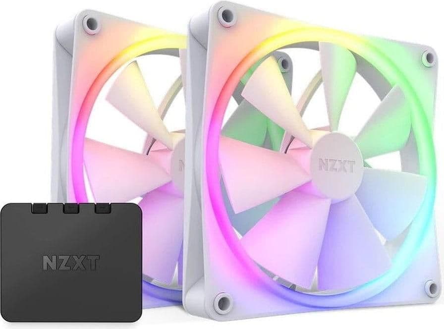NZXT F RGB Core 140mm White RGB PWM 2-Pack image