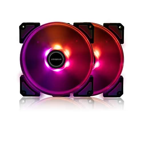 In Win CROWN AC120 120mm Black / Clear PWM Addressable RGB 53.08 CFM 2-Pack main image
