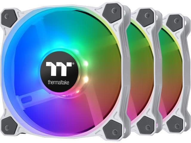 Thermaltake Pure ARGB Sync TT Premium Edition 120mm White / Gray Addressable RGB PWM 56.45 CFM 3-Pack main image