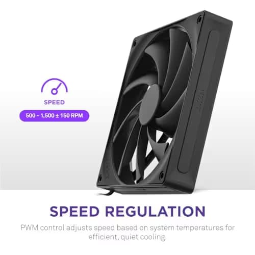 NZXT F140Q (2024) 140mm Black PWM image