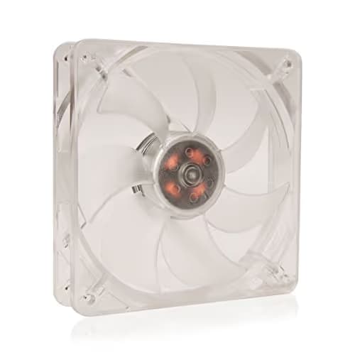 SilenX Effizio 120mm Clear 74 CFM Red LED 1-Pack image