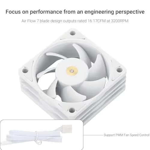 Thermalright TL-B6W 60mm White PWM 16.17 CFM 1-Pack image