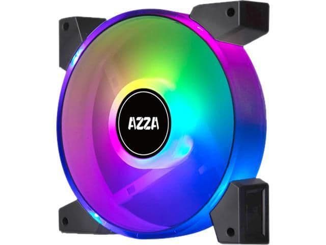 Azza Hurricane II Digital 120mm White Addressable RGB PWM 43.06 CFM image