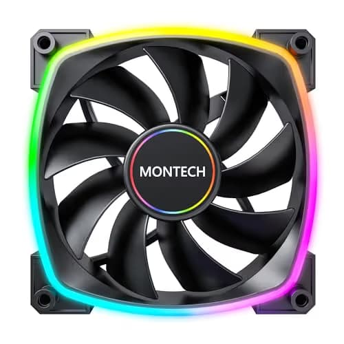 Montech AX140 140mm Black PWM ARGB 90.5 CFM 1-Pack image