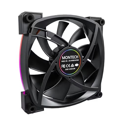 Montech AX140 140mm Black PWM ARGB 90.5 CFM 1-Pack image