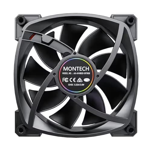 Montech AX140 140mm Black PWM ARGB 90.5 CFM 1-Pack image