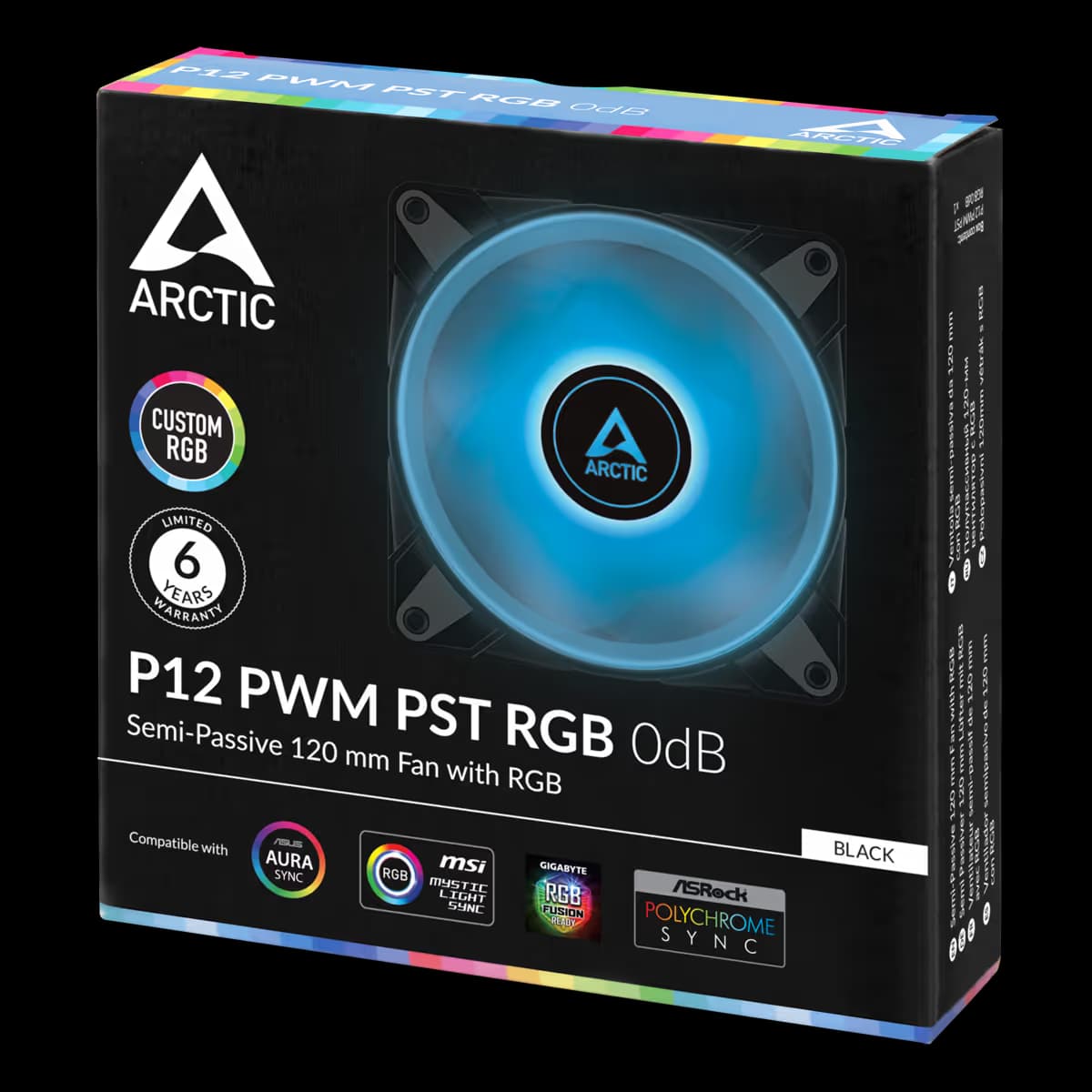 ARCTIC P12 PST 120mm Black RGB PWM image