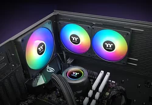 Thermaltake CT140 EX 140mm Black Addressable RGB Sync PWM 90.3 CFM 3-Pack image