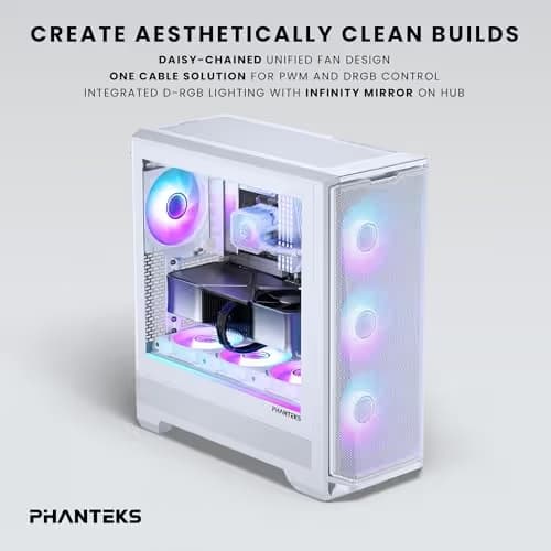 Phanteks M25G2-140 140mm White D-RGB PWM 101.78 CFM 3-Pack image
