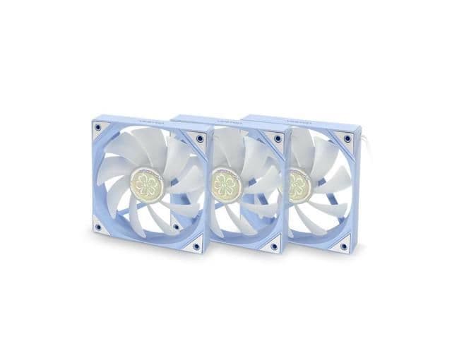 Yeston SAKURA 120mm Blue / White 79 CFM PWM Addressable RGB 3-Pack image