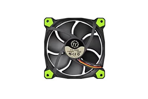 Thermaltake Riing 120mm Black / Green 40.6 CFM Green LED 1-Pack image