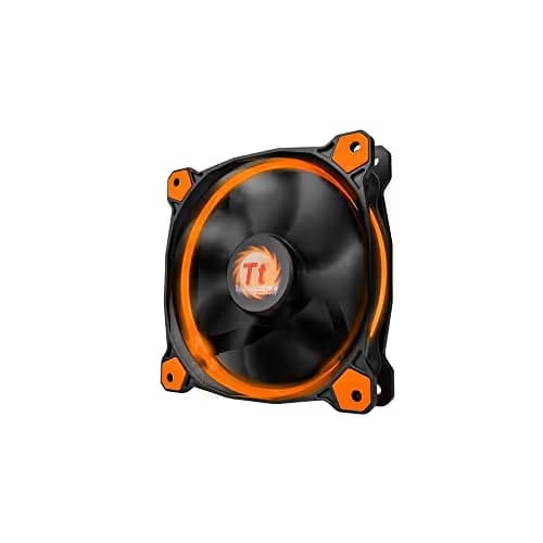 Thermaltake Riing 140mm 51.15 CFM Orange LED Black / Orange 1-Pack image