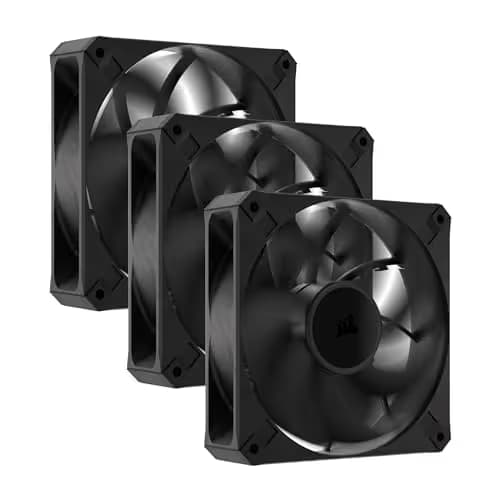 Corsair RS120 MAX 120mm Black PWM 72 CFM 3-Pack main image