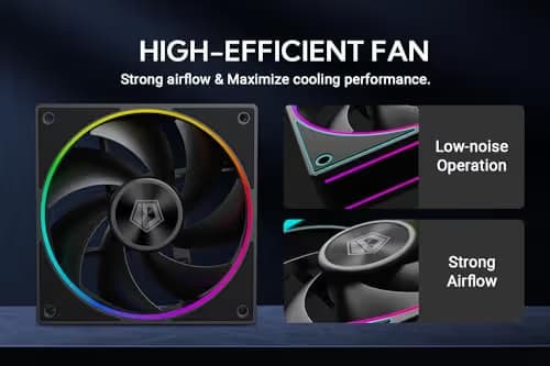 ID-COOLING AF-127-ARGB-K 120mm Black PWM Pack of 3 image