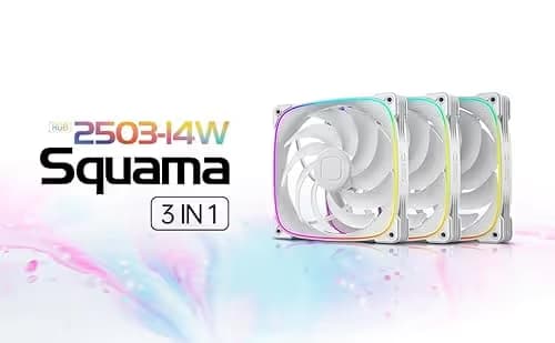 Geometric Future Squama 2503 140mm White PWM ARGB 3-Pack image