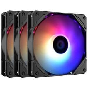 ID-COOLING TF-12025-PRO-ARGB 120mm Black / White PWM ARGB 3-Pack main image