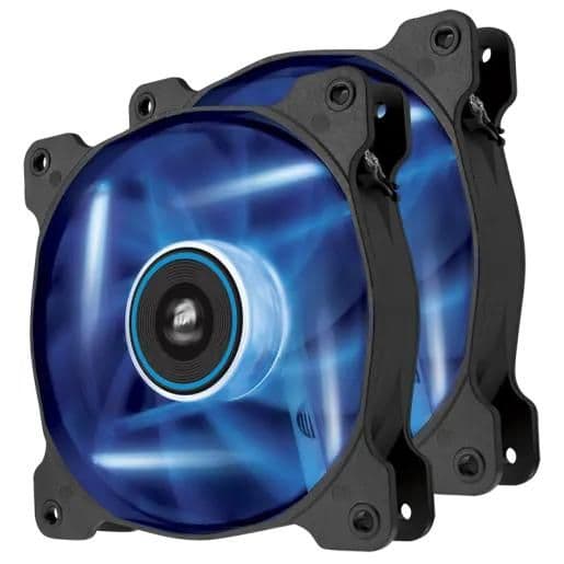 Corsair AF120 120mm Black / Blue Blue LED Quiet 2-Pack image