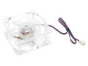 Evercool CL8035/LD2 80mm Clear Blue 31.62 CFM 1-Pack main image