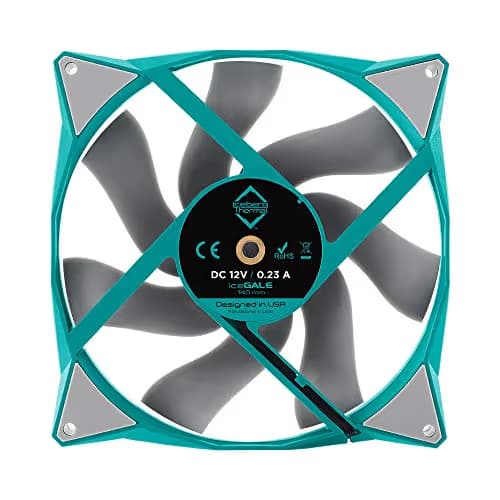 Iceberg Thermal IceGALE 140mm Teal 96 CFM PWM 2-Pack image