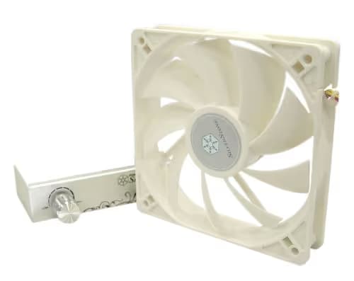 Silverstone FM 120mm White / Silver 110.03 CFM image
