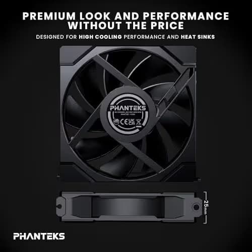 Phanteks M25G2-120 120mm Black PWM 72.72 CFM 3-Pack image