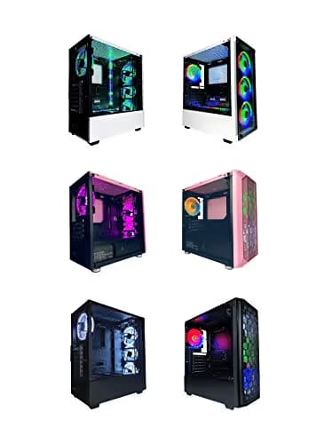 Apevia Twilight 120mm White / Black RGB 57.67 CFM 6-Pack image