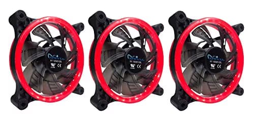 Apevia C 120mm Black/Red Red LED 3-Pack image