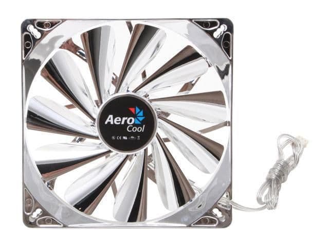 Aerocool Streamliner 140mm Silver Blue LED 54.7 CFM 1-Pack main image