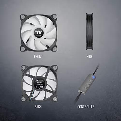 Thermaltake Pure Duo 140mm Black ARGB PWM 2-Pack image