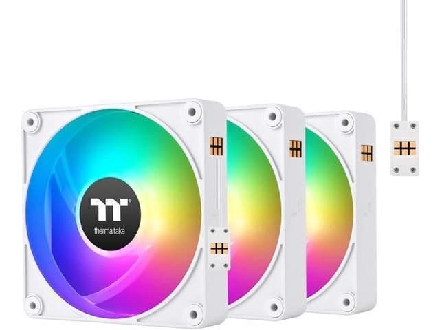 Thermaltake CT140 EX 140mm White ARGB Sync PWM Addressable RGB 90.3 CFM 3-Pack main image