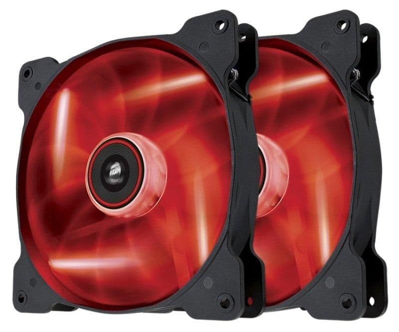 Corsair SP140 140mm Black / Red 49.49 CFM Red LED 2-Pack main image