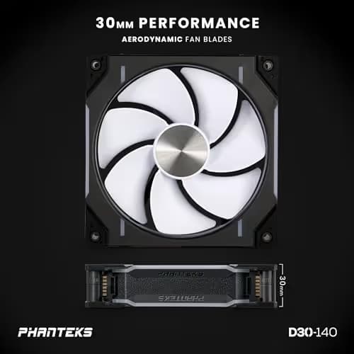 Phanteks PH-F140D30R 140mm Black PWM Addressable RGB 3-Pack image